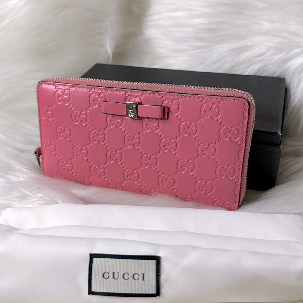 💯 Authentic Guccissima Long Zipped Wallet 🍀